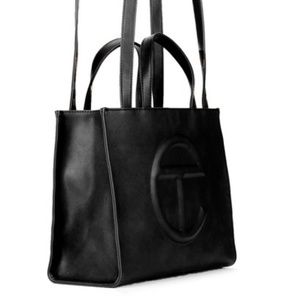 NWOT Telfar Medium Black Shopping Bag with dustbag